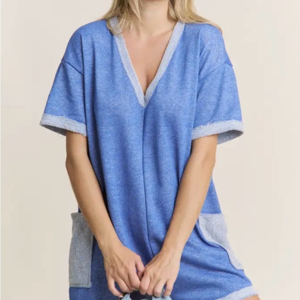J. Her French Terry Romper